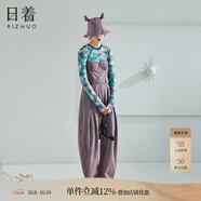 日著（rizhuo）原創(chuàng)設(shè)計(jì)女褲2024夏季新款時(shí)尚休閑抹胸吊帶闊腿牛仔連體衣褲 唰粉 M