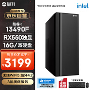 攀升睿龍T5 辦公商用臺式電腦全套整機 (13代i5-13490F 16G 512G+2T 4G獨顯 WiFi) 單主機