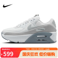 耐克NIKE休閑鞋女子氣墊AIR MAX 90 LV8運動鞋HQ3456-191白38.5