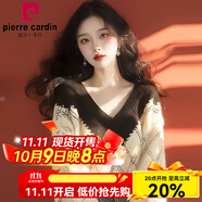 皮爾卡丹（pierre cardin）拼色菱格針織衫加厚毛衣2025秋冬季新款女冷淡系獨(dú)特別致絕美上衣 拼色毛衣[冬季流行風(fēng)格/毛衣女秋 S [40/45kg]自設(shè)工廠貨