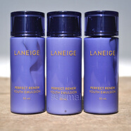 LANEIGE蘭芝致美緊顏青春水乳套裝精華修護霜眼霜補水保濕緊致套裝 3瓶致美青春乳液50M