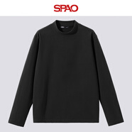 SPAO時(shí)尚半高領(lǐng)長(cháng)袖打底衫男女2025冬季貼膚保暖修身上衣SPCX25SG03XY 黑/純色 L