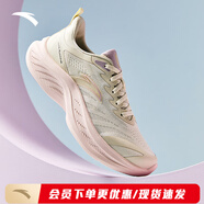 安踏（ANTA）飛云2丨運動(dòng)鞋女子跑步鞋厚底增高緩震跑鞋學(xué)生軟底慢跑運動(dòng)鞋女 粗麻灰-4 36 （女5.5）