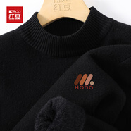 紅豆（Hodo）【多色可選】半高領(lǐng)加絨毛衣男冬季重磅加厚保暖一體絨男士針織衫