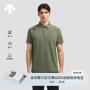 DESCENTE迪桑特TRAINING系列綜訓TOUGH男士速干短袖POLO衫夏季 KK-卡其色 2XL (185/104A)