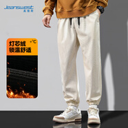 真維斯（JEANSWEST）褲子男秋季休閑運動(dòng)長(cháng)褲男褲寬松燈芯絨束腳褲休閑褲男
