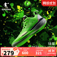 喬丹QIAODAN男鞋F(xiàn)E2.0籃球鞋減震耐磨巭TURBO回彈實(shí)戰(zhàn)籃球鞋 綠魔（閃亮綠/黑色） 42