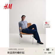 H&M女裝毛針織衫秋季薄款時(shí)尚法式慵懶短款打底衫m(xù)iu系開衫0579541 淺灰藍(lán)色 S 160/88