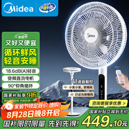 美的（Midea）【幸運(yùn)草安睡風(fēng)扇】直流變頻落地扇一級(jí)能效電風(fēng)扇家用輕音臥室小風(fēng)扇語(yǔ)音智控90°大仰角FSD35STL