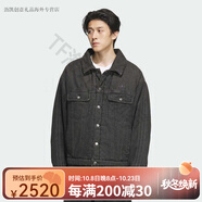 阿迪達(dá)斯 （adidas）Adidas外套男女三葉草蛇年CNY條紋休閑牛仔棉服 JY0201 JY0201 XS