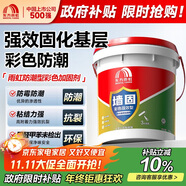 雨虹防水 墻固彩色防潮型墻面加固劑混凝土膩?zhàn)臃弁ㄓ媒缑鎰?8kg