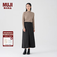 無(wú)印良品（MUJI）女式 燈芯絨 A字裙 長(cháng)半身裙女秋冬款裙子 美拉德BE09CC3A 深灰色 S (155/62A)