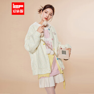 IEF/愛(ài)依服2025秋冬新款韓版甜美少女時(shí)尚休閑寬松百搭棒球服外套 杏 均碼
