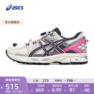 亞瑟士ASICS跑步鞋女鞋透氣運動鞋越野抓地耐磨跑鞋 GEL-KAHANA 8 FL 白色/藍(lán)色 37.5