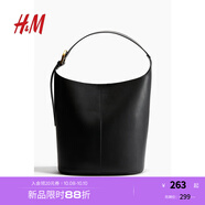H&M2025年秋季新款女士水桶包1266903 黑色