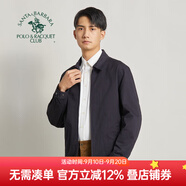 圣大保羅男裝2025秋冬款夾克男商務(wù)休閑拉鏈外套翻領(lǐng)純色棉質(zhì)翻領(lǐng)男士夾克 深藍色（合身版） L 170/88B(50)