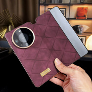 圣曼帝【進(jìn)口羊吧皮】華為mate60pro手機殼pro+保護套mate60新款電鍍小羊皮磁吸翻蓋全包防摔商務(wù)皮套 【幻影紫】高端復古羊吧皮-磁吸智能翻蓋 華為mate60pro/pro+通用