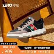 零度zero男鞋舒適時(shí)尚百搭休閑運動(dòng)鞋戶(hù)外潮流板鞋小白鞋男 黑棕 41