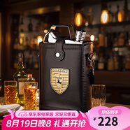 斯涅克酒壺316不銹鋼隨身便攜式家用加厚3 4 5五 7斤裝白酒酒瓶 (4斤)316鋼馬標(贈4杯1漏) 2000ml