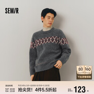 森馬毛衫男冬季費(fèi)爾島提花民族風(fēng)針織衫復(fù)古情侶毛衣109724107206