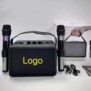 華強北M18音響低音炮喇叭藍牙音箱禮物送人電腦音箱適用于馬歇爾 典雅黑雙麥【頂配版】99.99%家庭K歌選擇