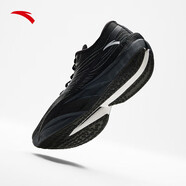 安踏（ANTA）C202 6代丨馬拉松碳板競速跑鞋減震跑步鞋舒適低幫輕便男鞋 【男款】基礎黑/晶曠灰-2 40.5