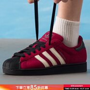 阿迪達斯（adidas）三葉草紅色休閑鞋男鞋女鞋25新款貝殼頭運動鞋板鞋 JQ3220 41