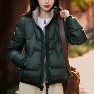 塔馳密司（touchmiss）羽絨服女2025冬季新款白鵝絨減齡保暖短款羽絨服外套 松石綠 M 105-115斤左右