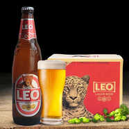 LEO泰國LEO豹子原裝進(jìn)口精釀啤酒630ml*12瓶裝大麥拉格豹頭啤酒整箱 泰國進(jìn)口 630mL 12瓶