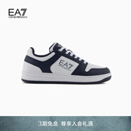 EMPORIO ARMANI/阿瑪尼官方旗艦EA7/新款男女情侶輕戶外休閑運(yùn)動滑板板鞋 MZ069-藏藍(lán)色/白色 (尺碼偏小，建議拍大一碼) 39.5 ( IT 6.5 | 39 1/3)