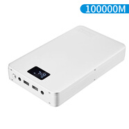 品晟 筆記本充電寶大容量惠普聯(lián)想戴爾電腦通用12v16V19v20v移動(dòng)電源外置功率外雙向快充65W 型號：增強版100000太空銀