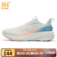 361°男鞋運(yùn)動(dòng)鞋夏季新品361度男緩震跑鞋 羽毛白/和諧藍(lán) 44