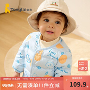 童泰秋冬5個月-4歲嬰幼兒衣服寶寶輕薄款保暖外出羽絨服上衣 藍(lán)色 80 cm