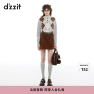 DZZIT地素針織衫2024冬季新款英倫學(xué)院風(fēng)復(fù)古套頭毛衣女 淺灰色 常規(guī) XS