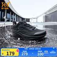 361°運動(dòng)鞋女鞋飛翼6雨屏秋季防潑水防滑鞋黑色通勤緩震跑步鞋女 曜石黑/藕粉 38
