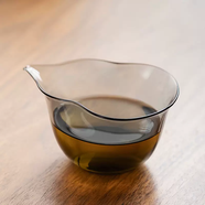 詠幻綠昌明加厚玻璃公道杯分茶器耐熱功夫茶具配件茶海透明帶嘴玻 福祿公道杯 約200ml