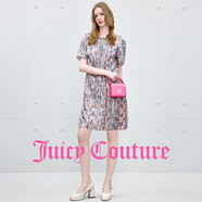 橘滋（Juicy Couture）25秋新款小香風(fēng)拼接面料圓領(lǐng)小A擺連衣裙女小香風(fēng)彩色A型短裙 彩色 M