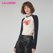 拉拉波波（LALABOBO）T恤女長袖 上衣RBDC-DT17 黑色 M