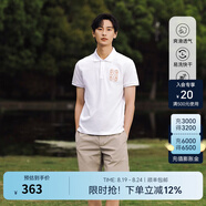Hush Puppies暇步士男裝夏純棉休閑短袖Polo衫 019白色1 L