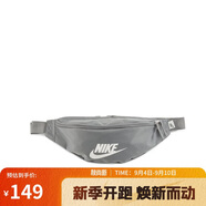 耐克（NIKE）男女腰包 單肩包斜挎包胸包休閑包DB0490-084 灰色
