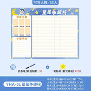 詠幻班級評比欄墻貼定制你追我趕幼兒園紅花榜表?yè)P小學(xué)生小組積分表 YHA-01 星星爭輝榜【橫款】【贈獎勵貼+筆】 超大