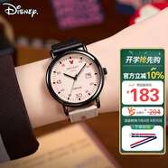 迪士尼（Disney）手表女學(xué)生個(gè)性復古撞色帆布帶石英表初高中生高顏值女孩防水手表