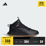 adidas FUSION STORM 2.0加絨保暖中幫運(yùn)動鞋男女秋冬阿迪達(dá)斯 黑色/樹脂黃   36.5