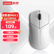 聯(lián)想（Lenovo）拯救者M6XS無線電競游戲鼠標藍牙有線三模輕量化設(shè)計鼠標適配聯(lián)想斗戰(zhàn)者/y7000/y9000P 冰魄白