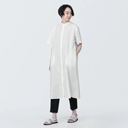 MUJI COM無印良品muj同款秋冬無印同款2025新款香港代購女裝棉涼感平紋立 白 S