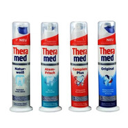 漢高施華蔻（Theramed）德國原裝進(jìn)口泰瑞美漢高站立式牙膏100ml保護牙齦清新紅 四色各1只