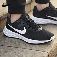 耐克（NIKE）跑步鞋男鞋 2025新款秋季運動鞋輕便低幫休閑鞋緩震慢跑鞋 革命6/經(jīng)典黑白/泡棉緩震 【標準版】 40.5