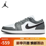 Jordan休閑鞋男子AJ 1喬丹JORDAN 1運(yùn)動(dòng)鞋553558-152白灰45
