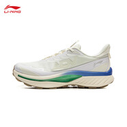 李寧奔霄越野跑鞋男2025秋冬季拒水透氣支撐穩定越野跑步鞋 米白色/標準白 44