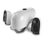 漫步者（EDIFIER）E1100MKII家用音響臺式電腦音箱超重低音炮大音量音響 鋼琴烤漆白色 標配